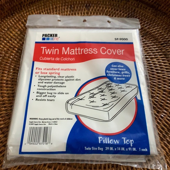 Packer One Bedding Twin Mattress Cover Pillow Top Fits Standard